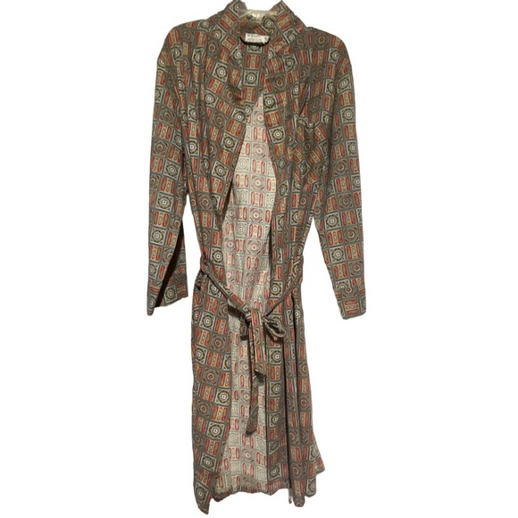 McKenzie Imperial Other - McKenzie Imperial Women's Long Sleeve Tie Front Open Coverup‎ Robe Brown Size L